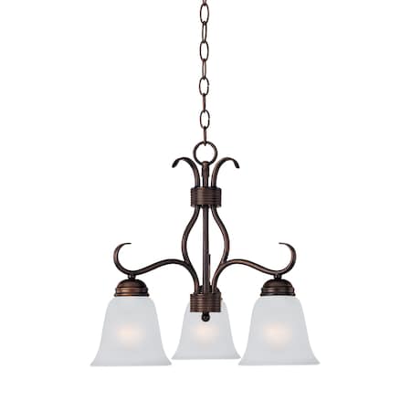 Maxim Lighting Basix 3-Light Chandelier 10122FTOI